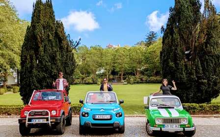 Sintra : Visite privée d'une demi-journée en voiture classique ou en jeep électrique