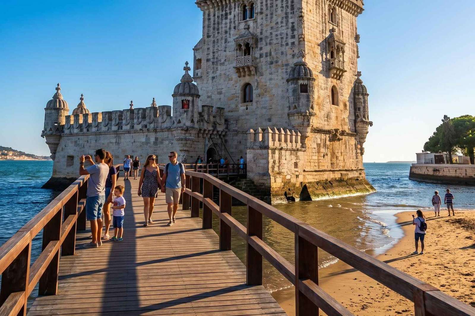 Lisbonne : visite guidée de la tour de Belém avec billet d'entrée coupe-file