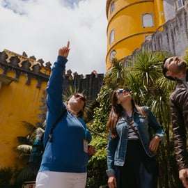 Depuis Lisbonne : Visite guidée de Sintra, Regaleira et du Palais de Pena