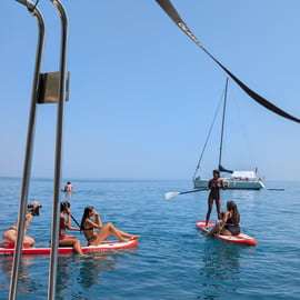 Sesimbra : sortie en bateau, paddle et snorkeling