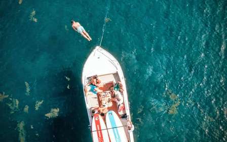 Sesimbra : sortie en bateau, paddle et snorkeling