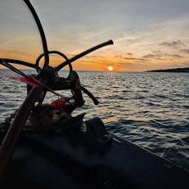Cascais : croisière au coucher du soleil vers Lisbonne avec open bar