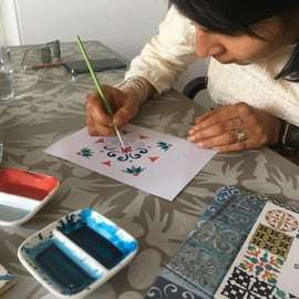 Lisbonne : Atelier de création de carreaux de faïence Azulejos