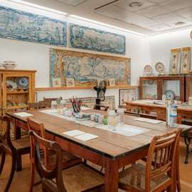 Lisbonne : Atelier de peinture de carreaux de faïence