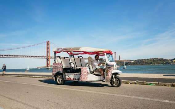 Visite touristique de Lisbonne en Tuk Tuk (3 heures)