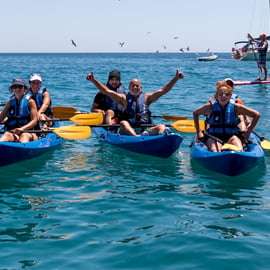 Sesimbra: visite guidée en kayak du parc naturel d'Arrabida et des grottes