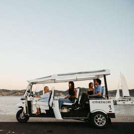 Lisbonne : Visite privée de la ville en Eco Tuk Tuk