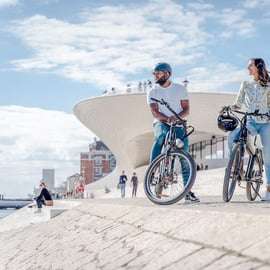 Lisbonne : Visite à vélo électrique le long de la rivière jusqu'à Belém