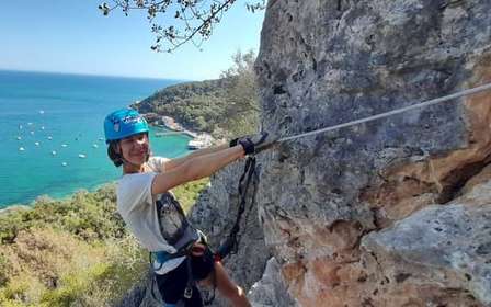 Lisbonne : Via Ferrata dans le Parc Naturel de l'Arrábida à Setúbal